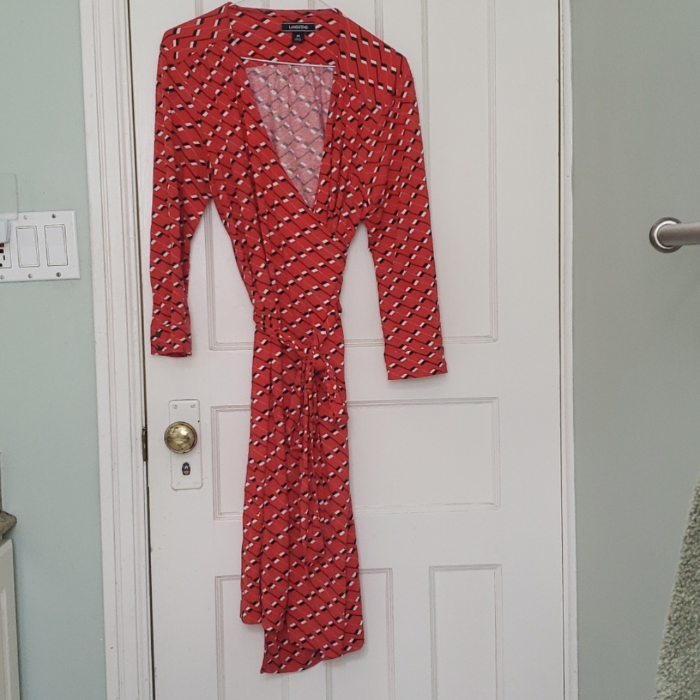 Lands End Wrap Dress